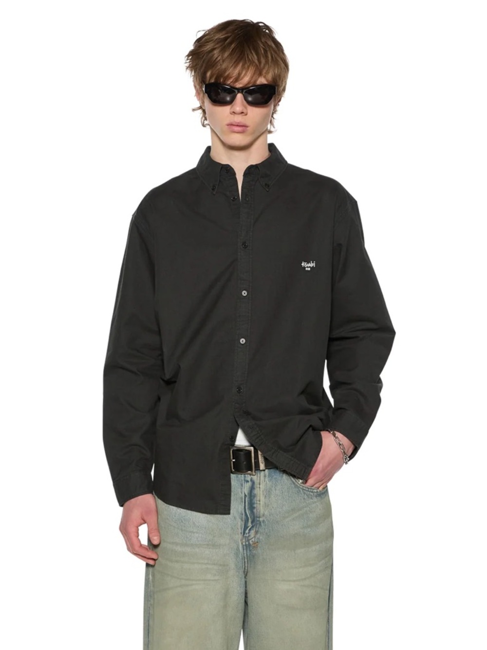 Men’s Ksubi Button Down (Faded Black)